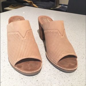 TOMS Majorca Heeled Slide Product Description